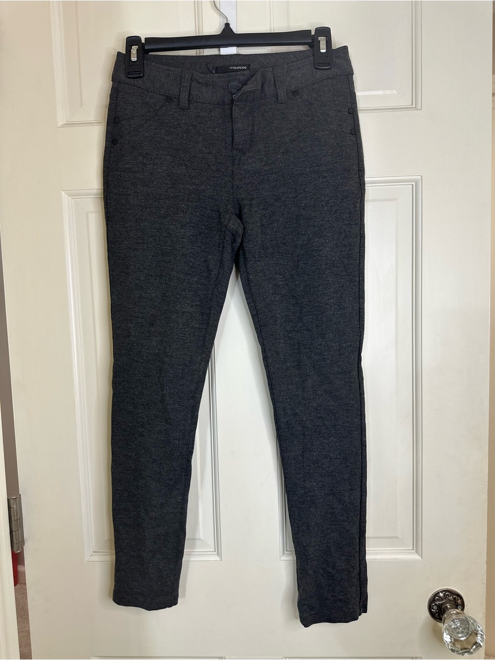 Maurices Charcoal Straight Leg Pants size xs short